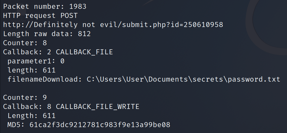 cs-parse-traffic output